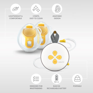 Medela Swing Maxi Hands-Free Double Electric Breast Pump 1 Each