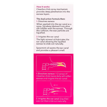 BioRevive CleanEars Kids Earwax Removal Spray 30mL