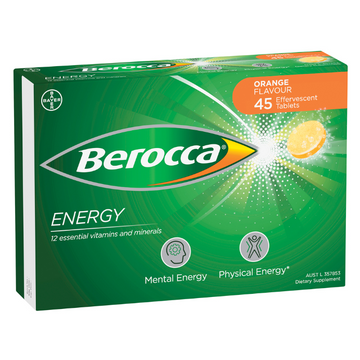 Berocca Energy Orange Flavour 45 Tablets
