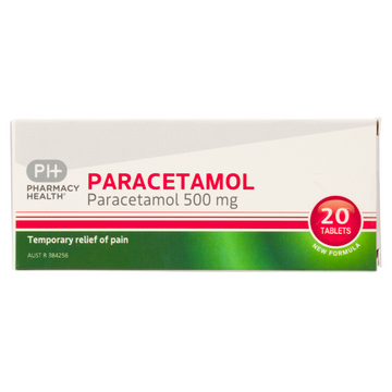 PHARMACY HEALTH Paracetamol 500mg 20 Tablets
