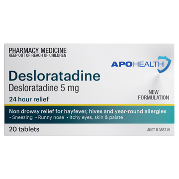 APO HEALTH Desloratadine 5mg Blister Pack 20 Tablets