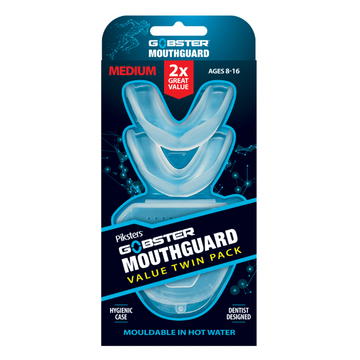 Piksters® Gobster Mouthguard (with case) Medium 2 Pack