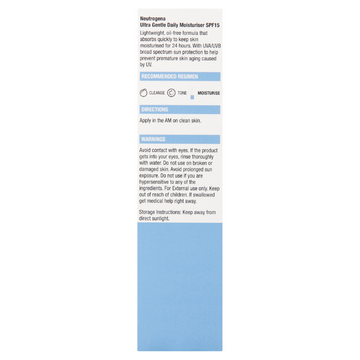 Neutrogena® Ultra Gentle Daily Moisturiser SPF15 100mL