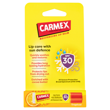 Carmex Tropical Sun Defence SPF 30 Stick 4.25g