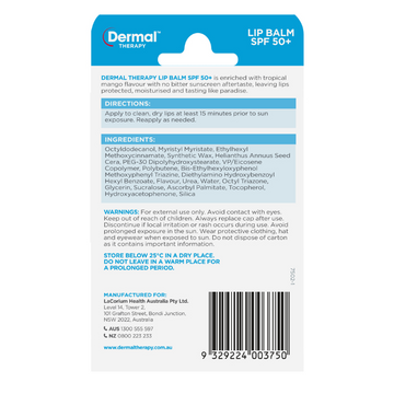 Dermal Therapy Lip Balm SPF 50+ 4.8g