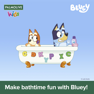 Palmolive Kids 3-in-1 Kids Bluey Body, Bath & Hair Berrylicious 1L
