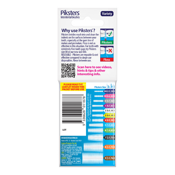 Piksters Interdental Brushes Variety 9 Pack