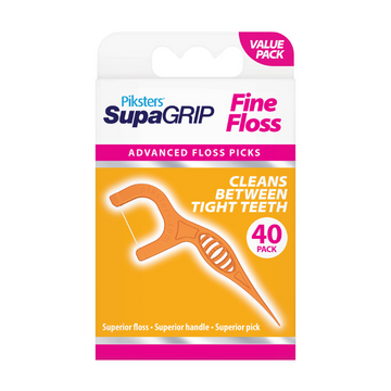 Piksters SupaGRIP Floss Picks Fine 40 Pack