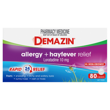 Demazin Allergy + Hayfever Relief Non-Drowsy 80 Tablets
