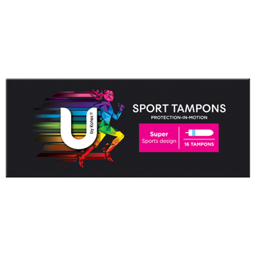 U By Kotex Sport Tampons Super Sports Design 16 Pack