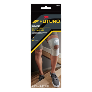 Futuro Knee Comfort Support With Stabilizers Grey Small 1 Each