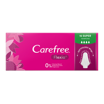 Carefree Flexia Super Tampons 16 Pack