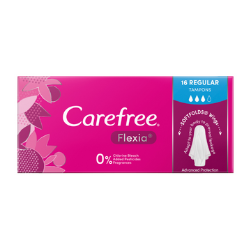 Carefree Flexia Regular Tampons 16 Pack