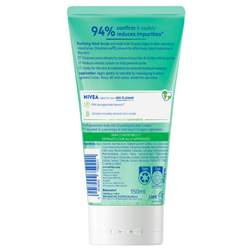 NIVEA Purifying Face Wash Scrub for Oily & Combination Skin 150mL