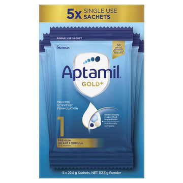 Aptamil Gold+ Stage 1 Premium Infant Formula 0-6 Months 5 Pack