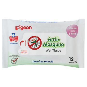Pigeon Anti Mosquito Wipes 12 Pack