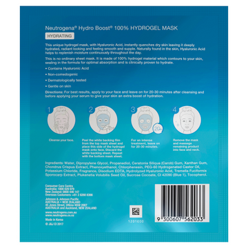 Neutrogena® Hydro Boost Hydrating Hydrogel Mask 30g (Pack of 12 Masks)