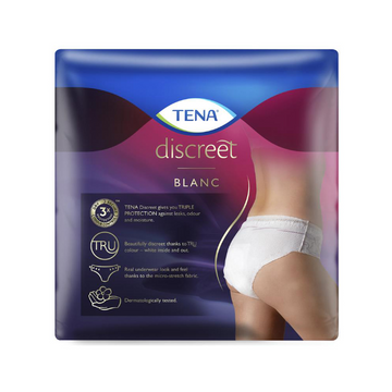 Tena Discreet Low Waist Underwear Large White 8 Pack