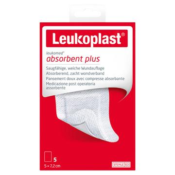 LEUKO Leukomed T Plus Sterile Post-Op 5cm x 7.2cm 5 Pack