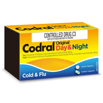 Codral Original Day & Night PSE 24 Tablets