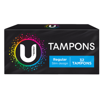U By Kotex Slim Tampons Regular 32 Pack