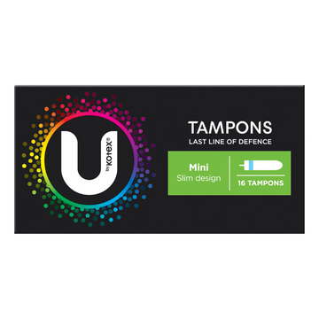 U By Kotex Slim Tampons Mini 16 Pack