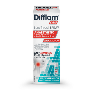 Difflam Plus Anaesthetic Sore Throat Spray 225 Sprays