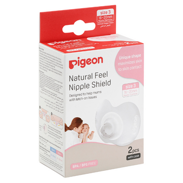 Pigeon Nipple Shield Natural Fit Size L L 2 Pack