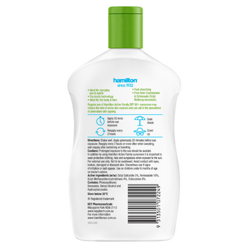 Hamilton Active Family Lotion SPF 50+ 250mL