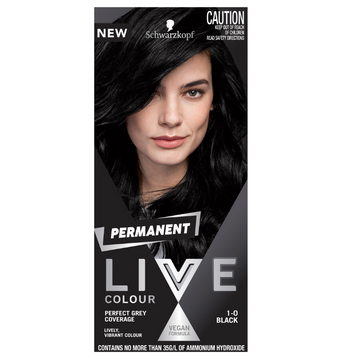 Schwarzkopf LIVE Colour Permanent 1.0 Black 1 Pack