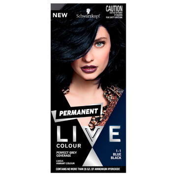 Schwarzkopf LIVE Colour Permanent 1.1 Blue Black 1 Pack