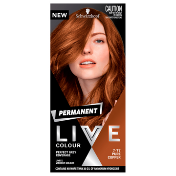 Schwarzkopf LIVE Colour Permanent 7.77 Pure Copper 1 Pack