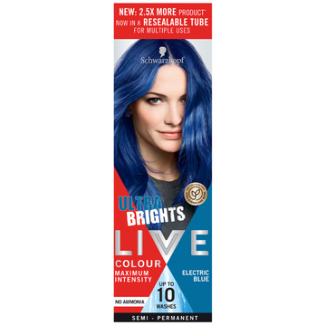 Schwarzkopf LIVE Colour Ultra Brights Electric Blue 75mL