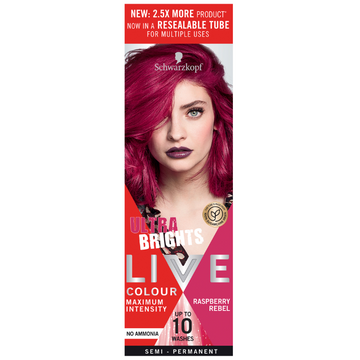 Schwarzkopf LIVE Colour Ultra Brights Raspberry Rebel 75mL