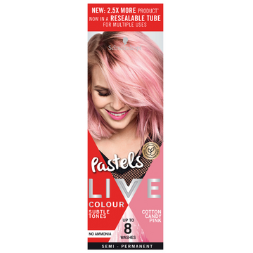 Schwarzkopf LIVE Colour Pastels Cotton Candy Pink 75mL