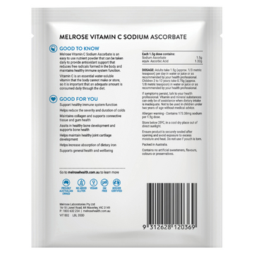 Melrose Health Vitamin C Sodium Ascorbate 125g
