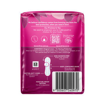 Carefree Original Back Up Protection Liners 30 Pack