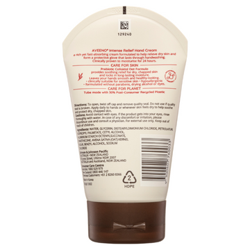Aveeno Intense Relief Hand Cream 24hr Hydration 100g