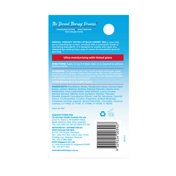 Dermal Therapy Tined Lip Balm Cherry Red 8g