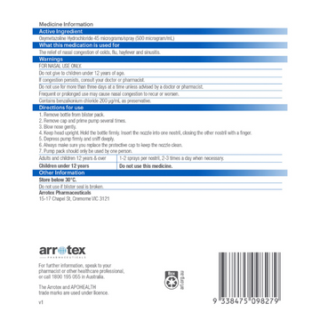 APO HEALTH Decongestant Nasal Spray 20mL