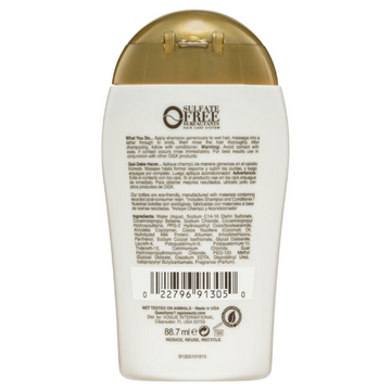OGX Nourishing + Hydrating Coconut Milk Shampoo For Dry Hair 88.7mL