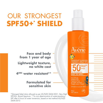 Avene SUNSITIVE® SUNSCREEN CHILDREN SPRAY SPF 50+