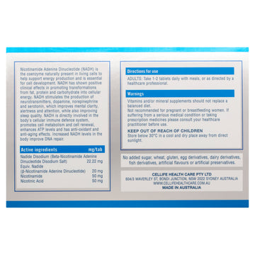 Cellife NADH (30 Tabs) *Export Only*