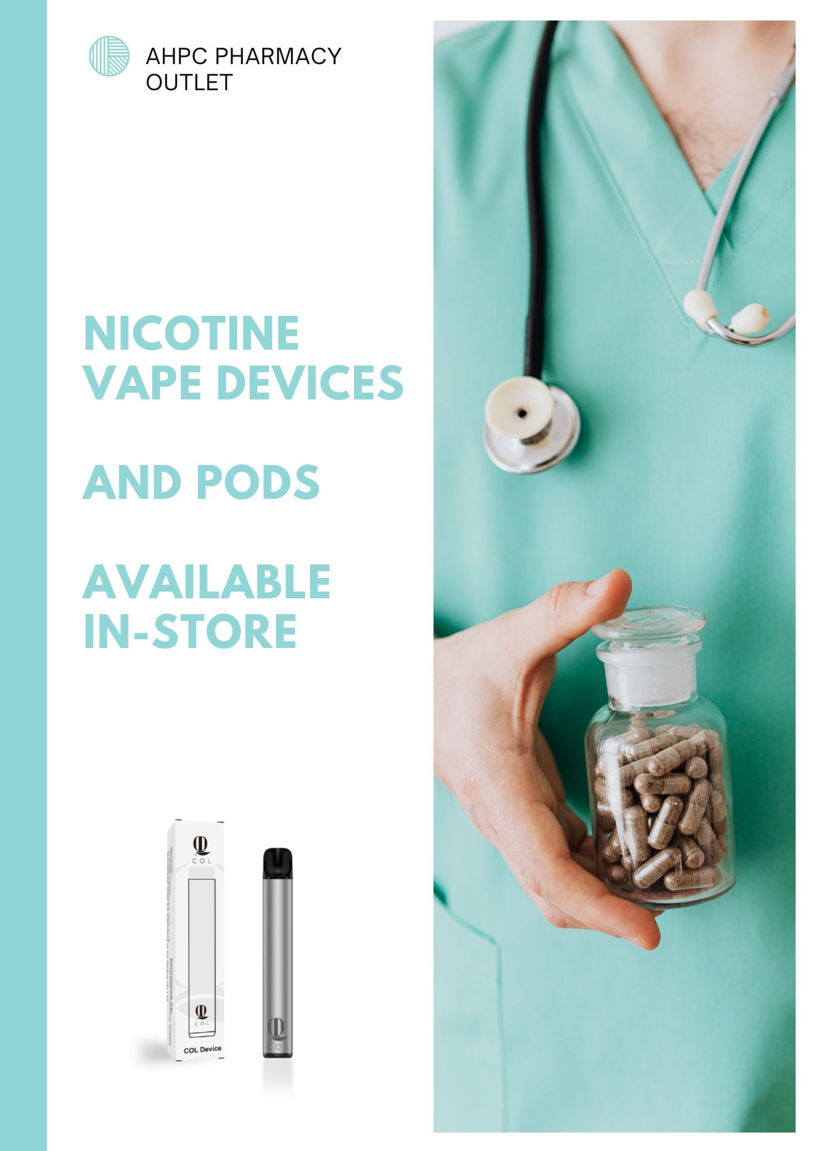 COL Nicotine Vape Device (DEVICE ONLY) | AHPC Pharmacy Outlet COL Nicotine Vape Device (DEVICE ONLY) | AHPC Pharmacy Outlet