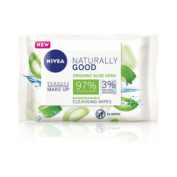 Nivea Nat Good Face Wipes 25Pk