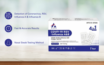 AHPC Covid-19/RSV/Influenza A&B Antigen Test Kit 1/10 (4 in 1)