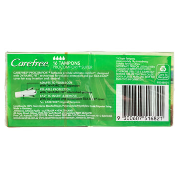 Carefree Tampon Procmf Super 16Pk