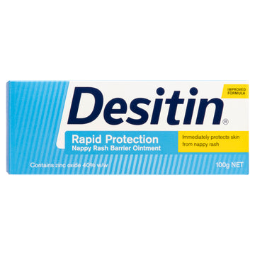Desitin Rapid Protection Baby Nappy Rash Barrier Ointment 100g Hypoallergenic