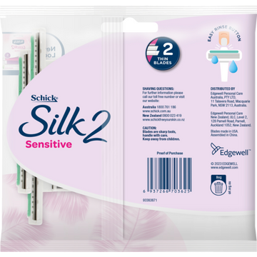 SCHICK DISPOSABLES SILK 2 5PK
