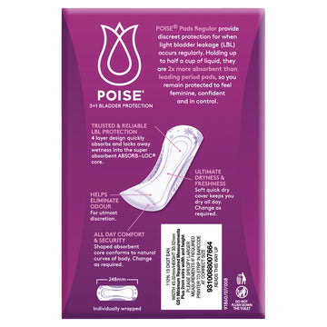 Poise Regular Pad 16Pk
